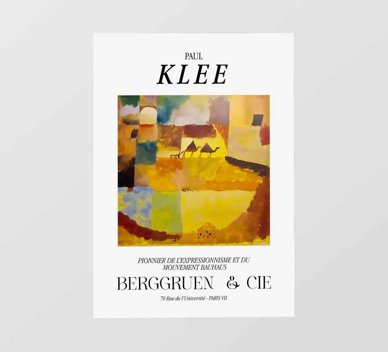 Paul Klee Cammelli Asino Espressionismo Bauhaus Berggruen pellicola backlit da NorwesClub