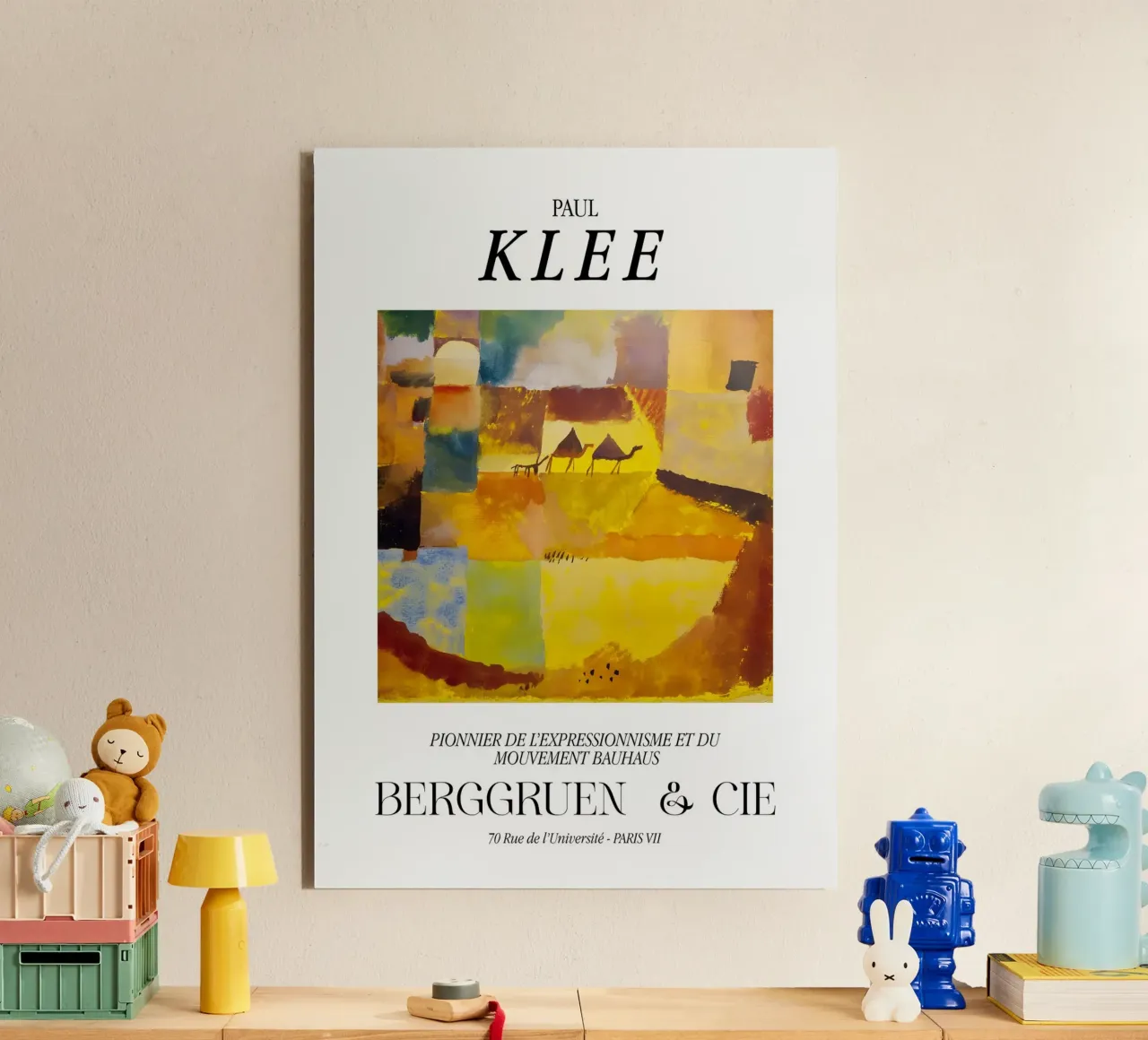Paul Klee Cammelli Asino Espressionismo Bauhaus Berggruen alluminio dibond da NorwesClub