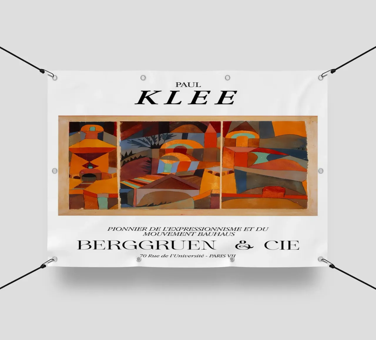 Tempio di Paul Klee Espressionismo Bauhaus Stampa Berggruen telo in pvc da NorwesClub