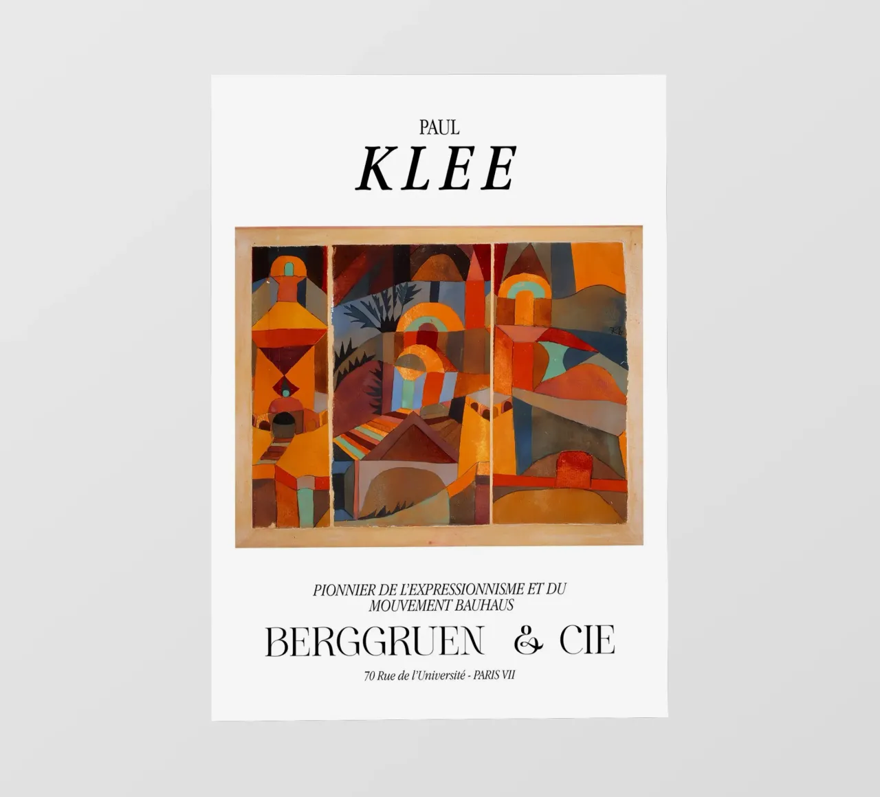 Tempio di Paul Klee Espressionismo Bauhaus Stampa Berggruen telo in pvc da NorwesClub