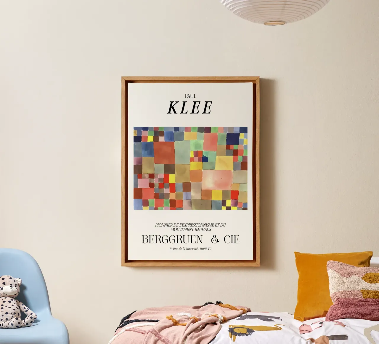 Paul Klee Flora Expressionisme Bauhaus Berggruen Print canvas met Baklijst van NorwesClub