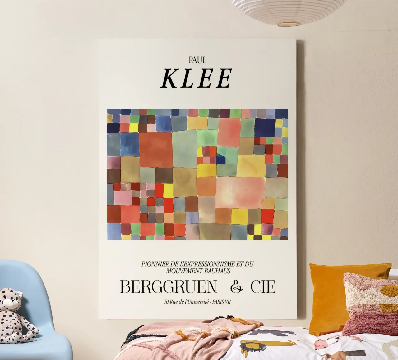 Paul Klee Flora Expressionisme Bauhaus Berggruen Print canvas met Baklijst van NorwesClub