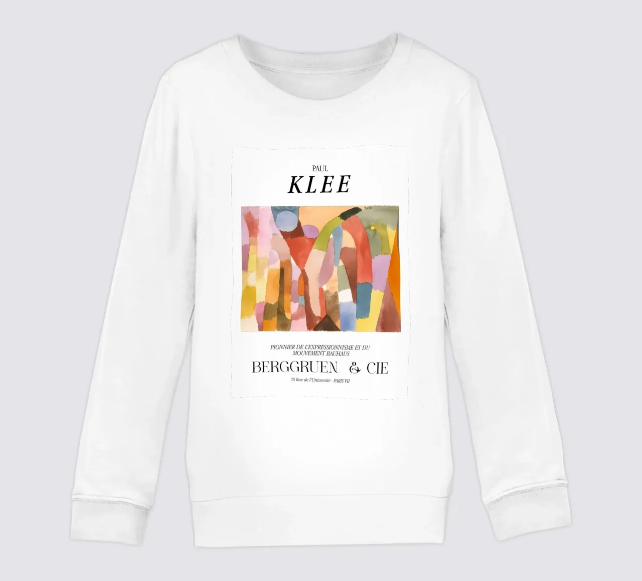 Paul Klee Vaulted Chambers Expressionism Bauhaus Berggruen kids sweatshirt by NorwesClub