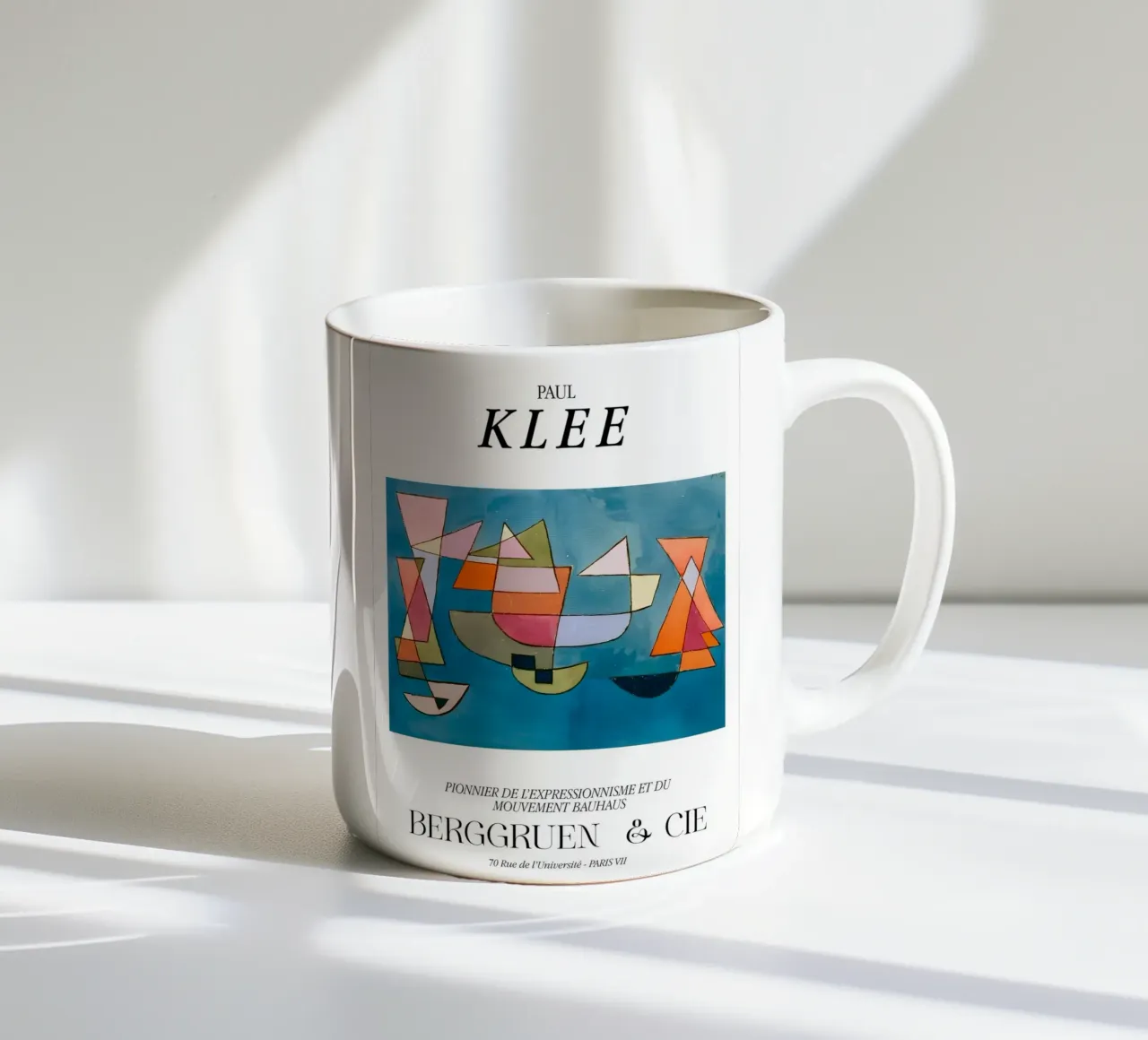 Paul Klee Barche a vela Espressionismo Bauhaus Berggruen tazza in ceramica da NorwesClub