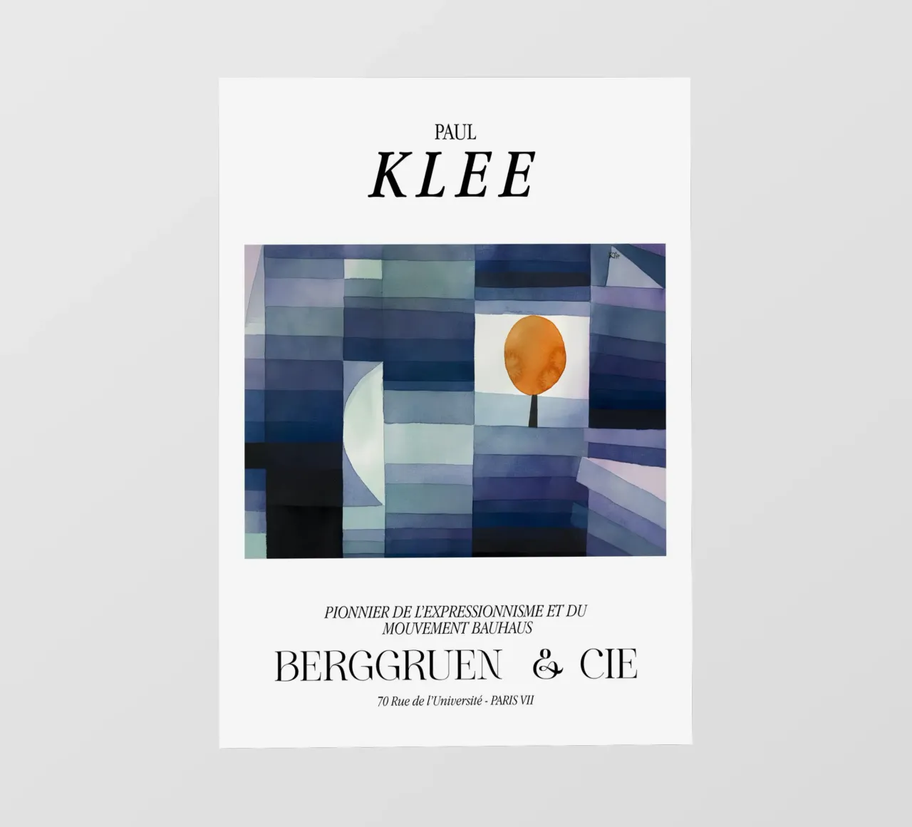 Paul Klee Espressionismo arboreo Bauhaus Berggruen pellicola backlit da NorwesClub