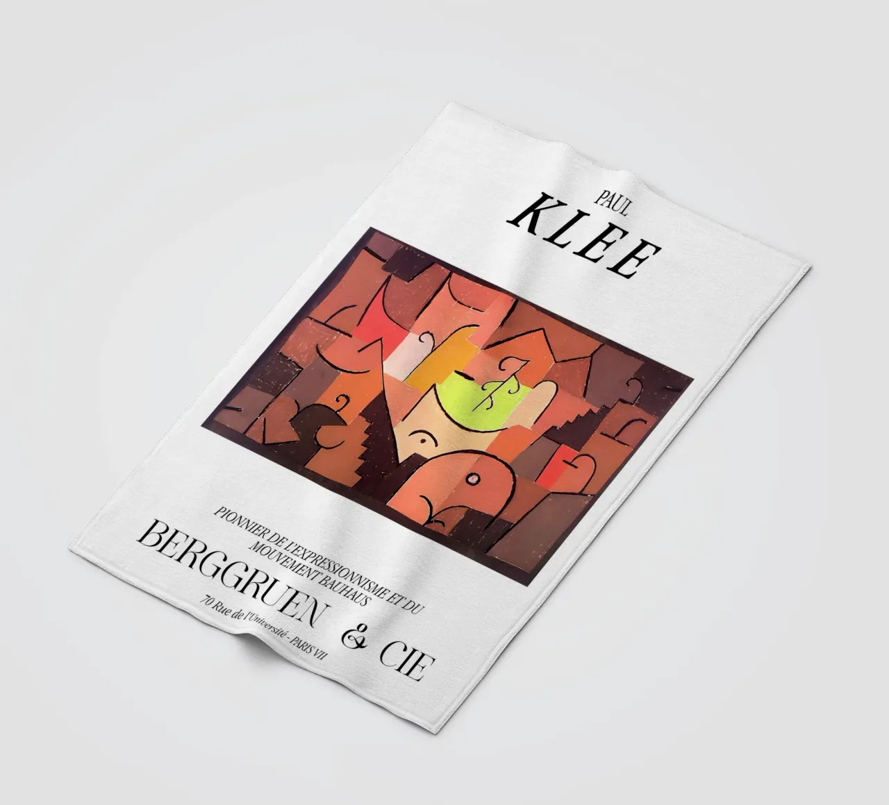 Paul Klee Stage Expressionism Bauhaus Berggruen Print fleece blanket by NorwesClub