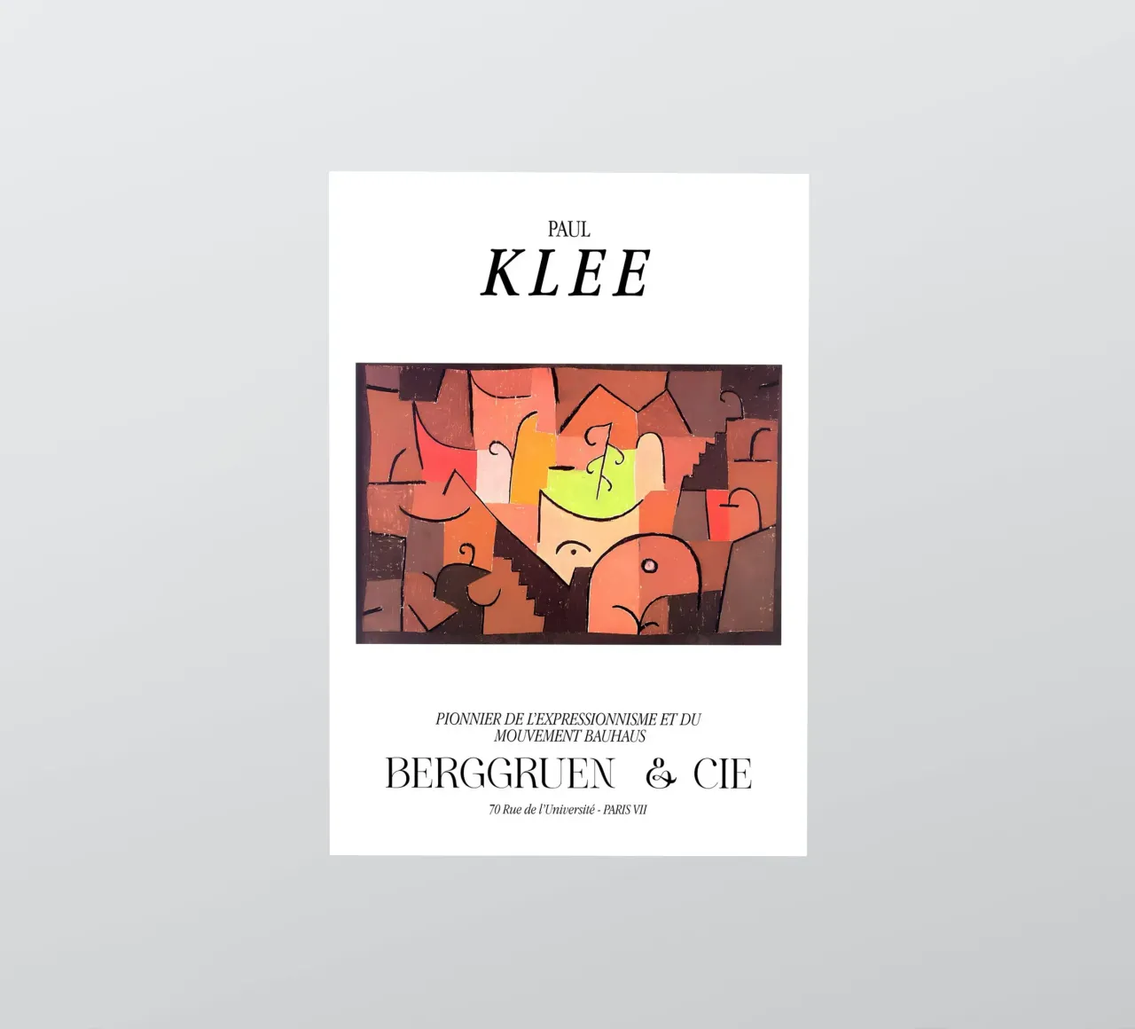Paul Klee Expressionisme Bauhaus Berggruen Print sticker van NorwesClub