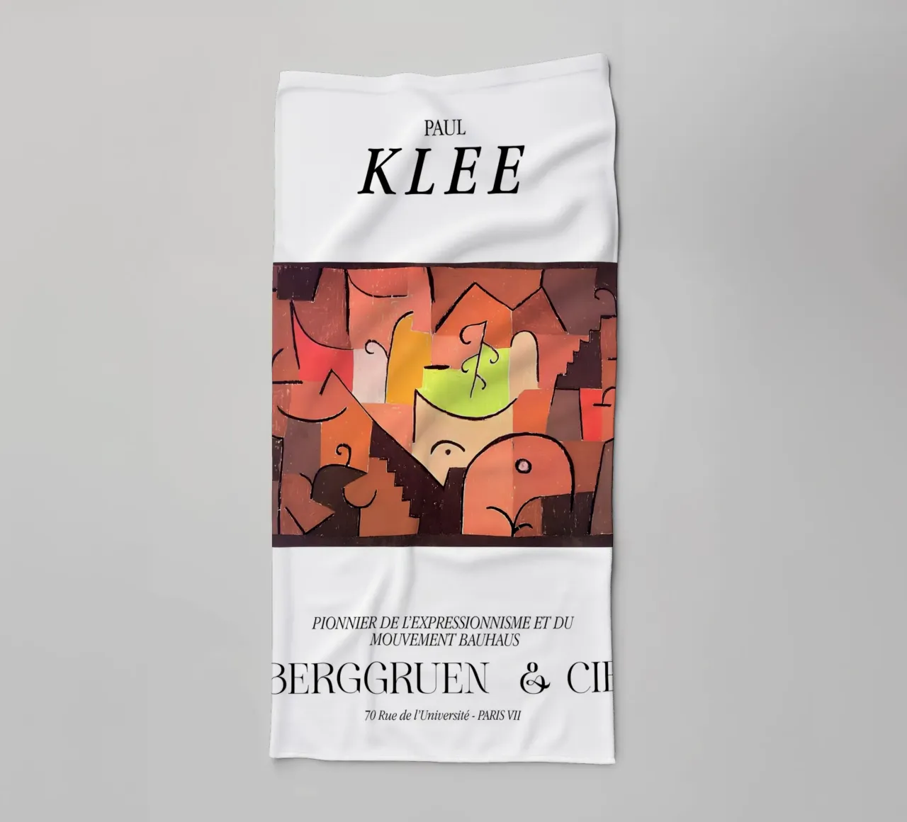 Paul Klee Stage Expressionism Bauhaus Berggruen Print towel by NorwesClub