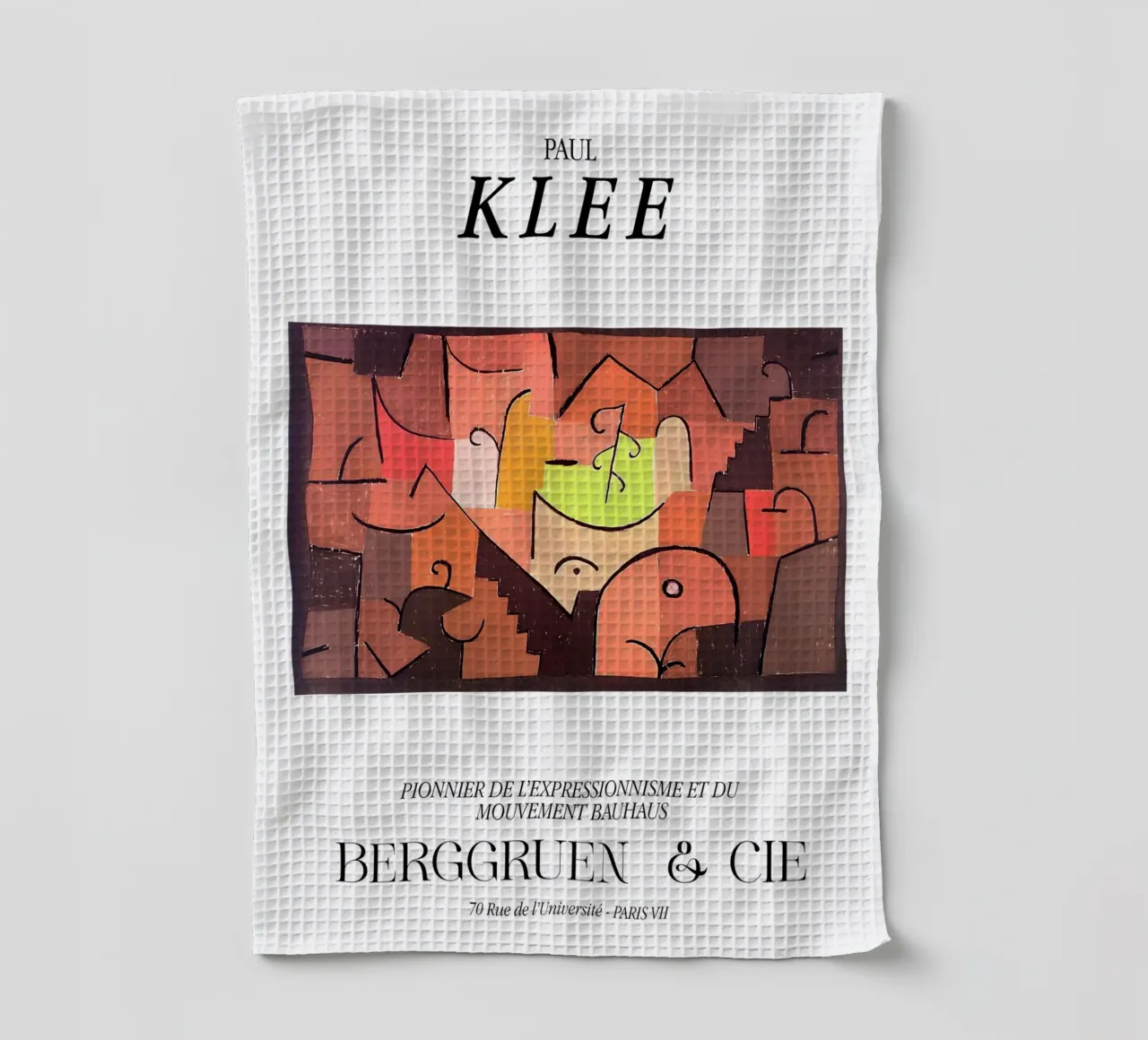 Paul Klee Stage Expressionism Bauhaus Berggruen Print torchon de NorwesClub