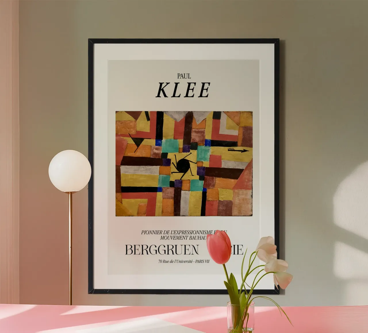 Paul Klee Sole nero Espressionismo Bauhaus Berggruen poster con telaio in legno da NorwesClub