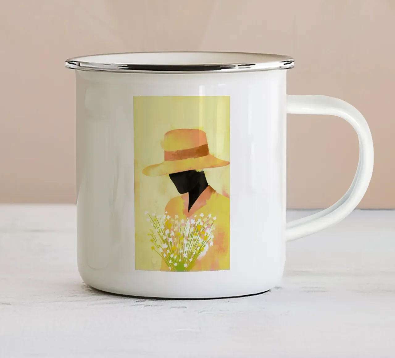 Daisies tazza in smalto da Pure