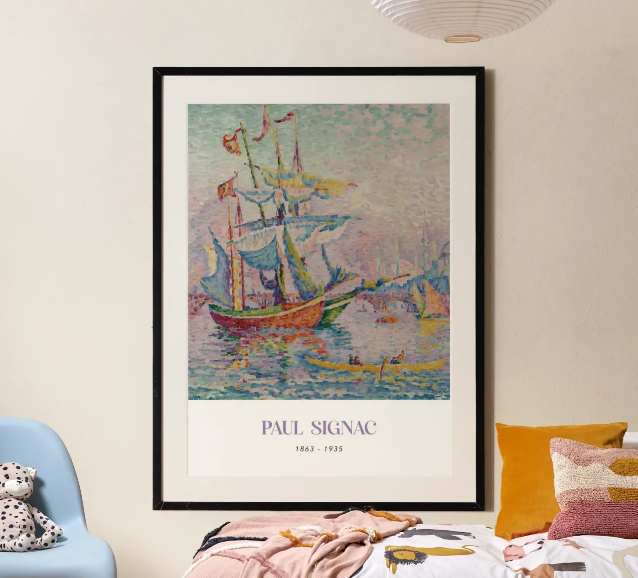 Paul Signac Le Pont Bridge Port Pointillism Arte d'epoca poster da NorwesClub