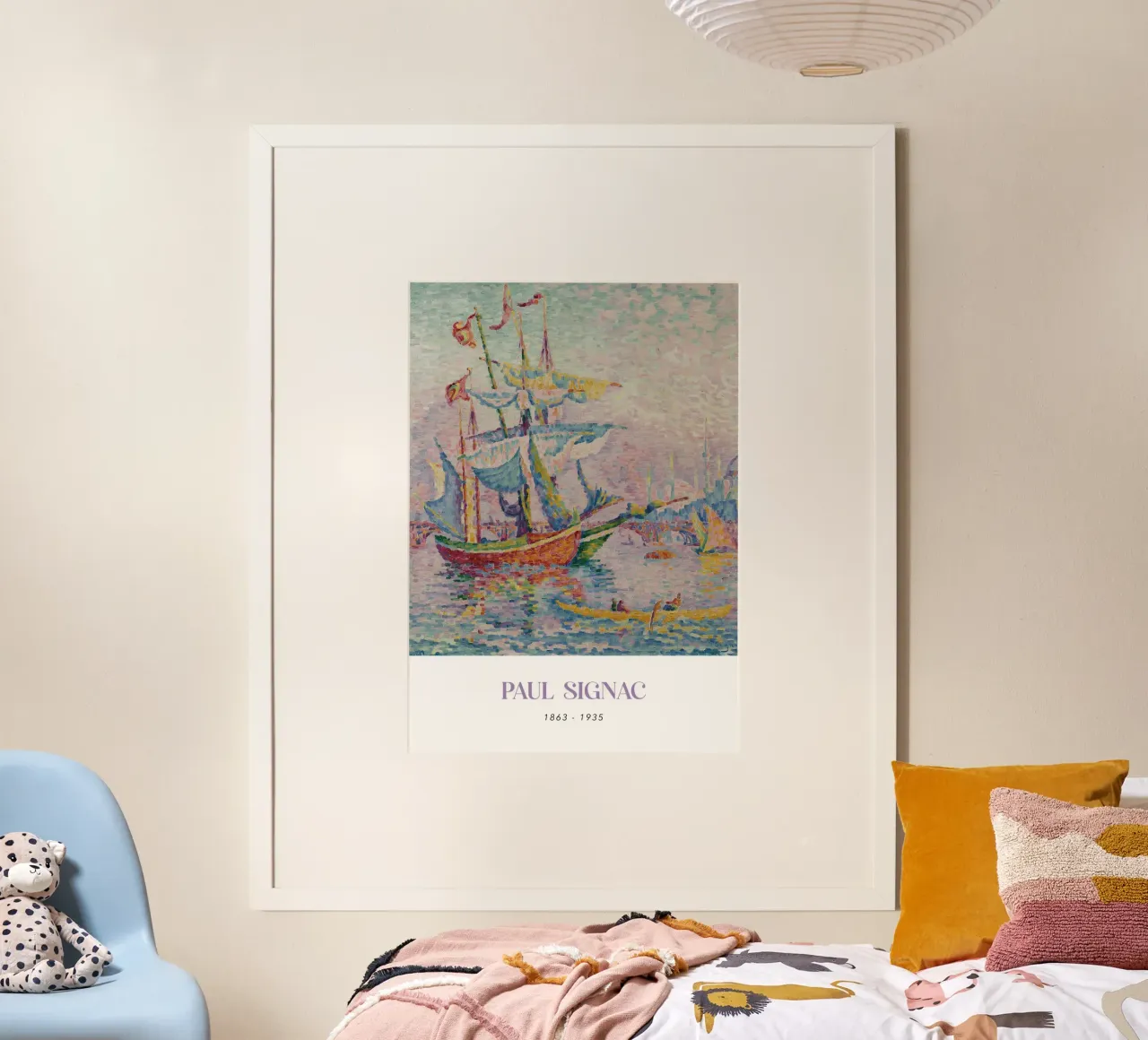 Paul Signac Le Pont Bridge Port Pointillism Arte d'epoca poster da NorwesClub