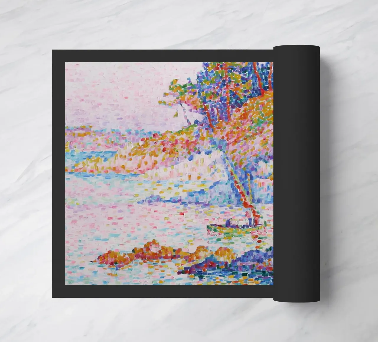 Paul Signac La Calanque Cove Pointillism Arte d'epoca zerbino da NorwesClub