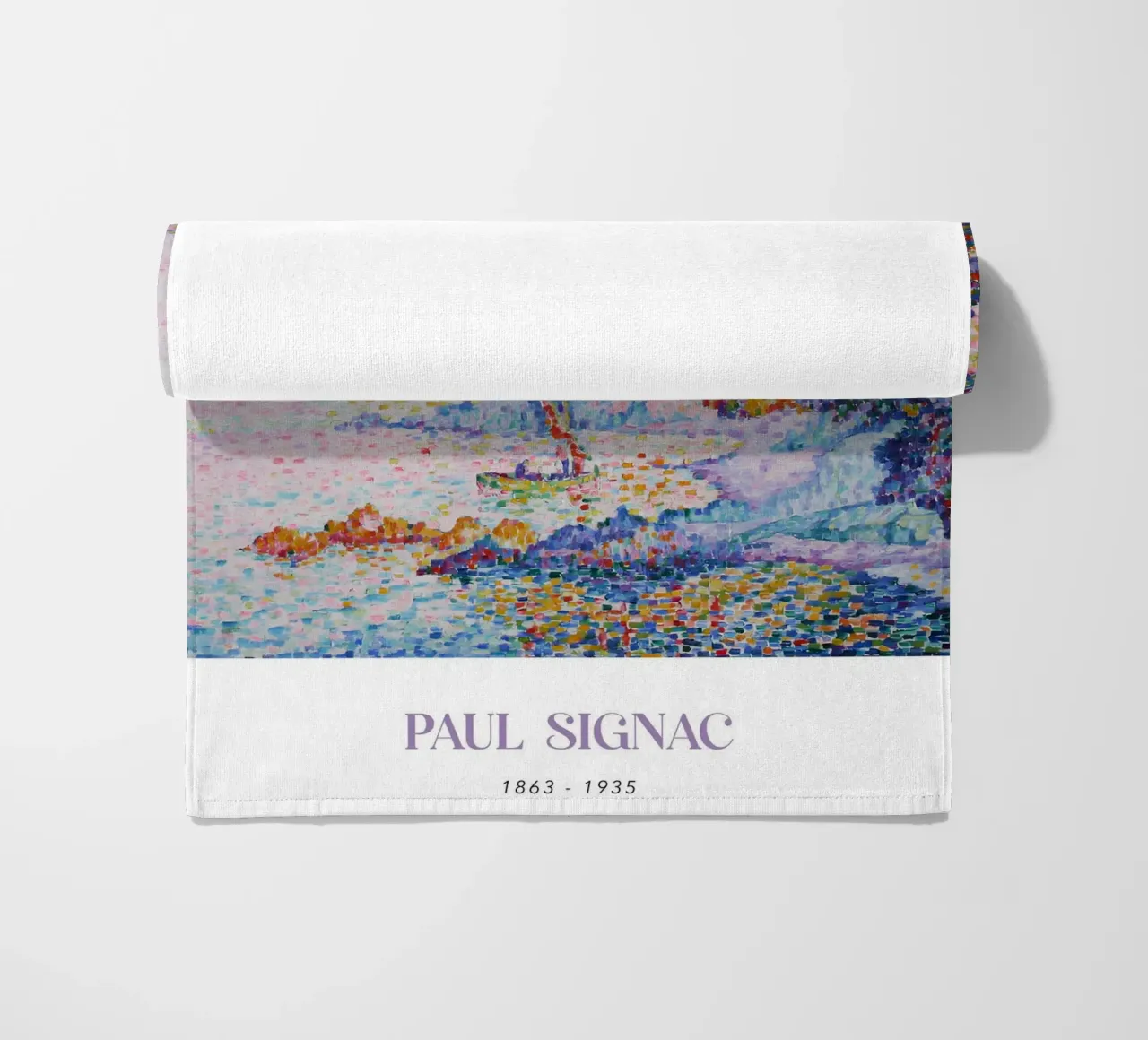 Paul Signac La Calanque Cove Pointillism Arte d'epoca telo mare da NorwesClub