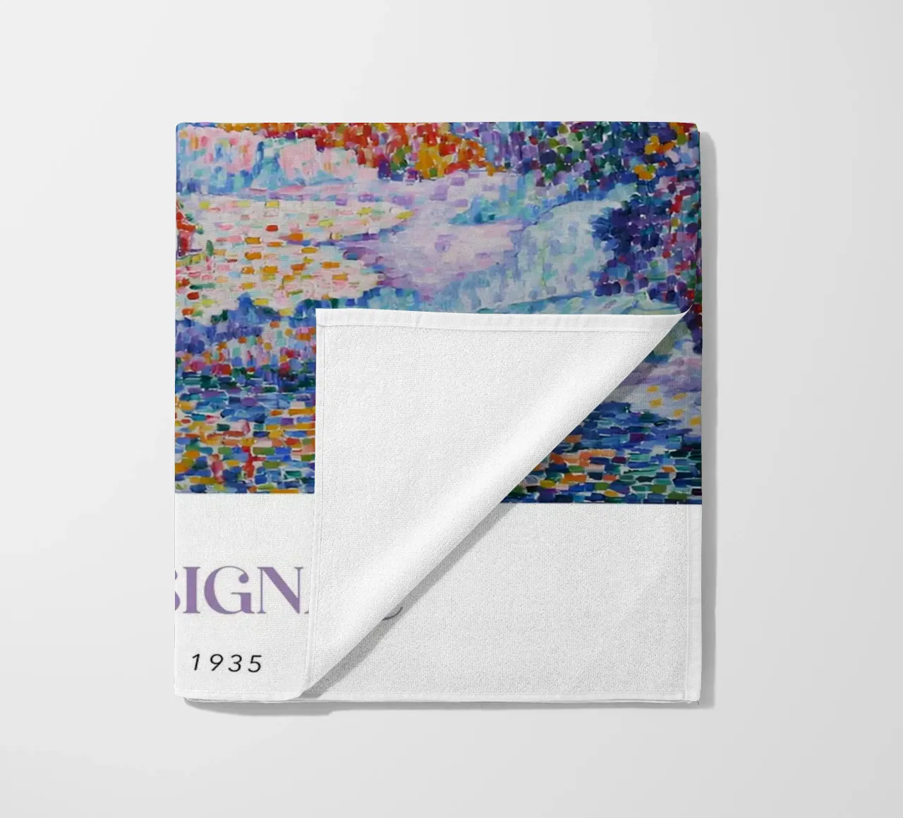 Paul Signac La Calanque Cove Pointillism Arte d'epoca telo mare da NorwesClub