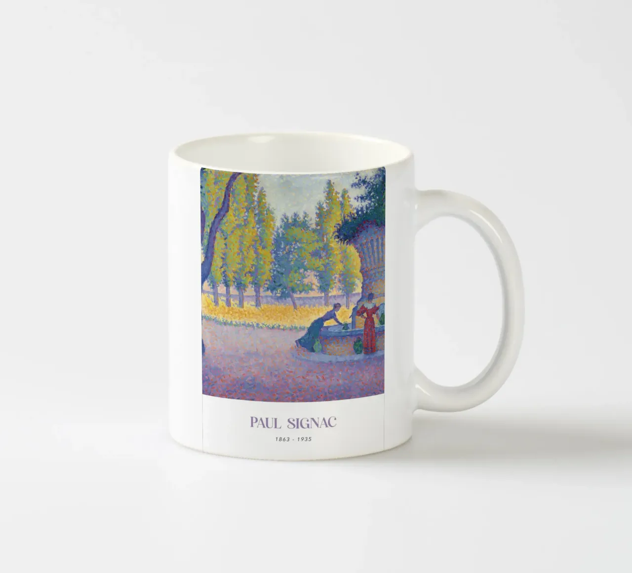 Paul Signac Fontaine des Lices Pointillisme Saint-Tropez keramische mok van NorwesClub
