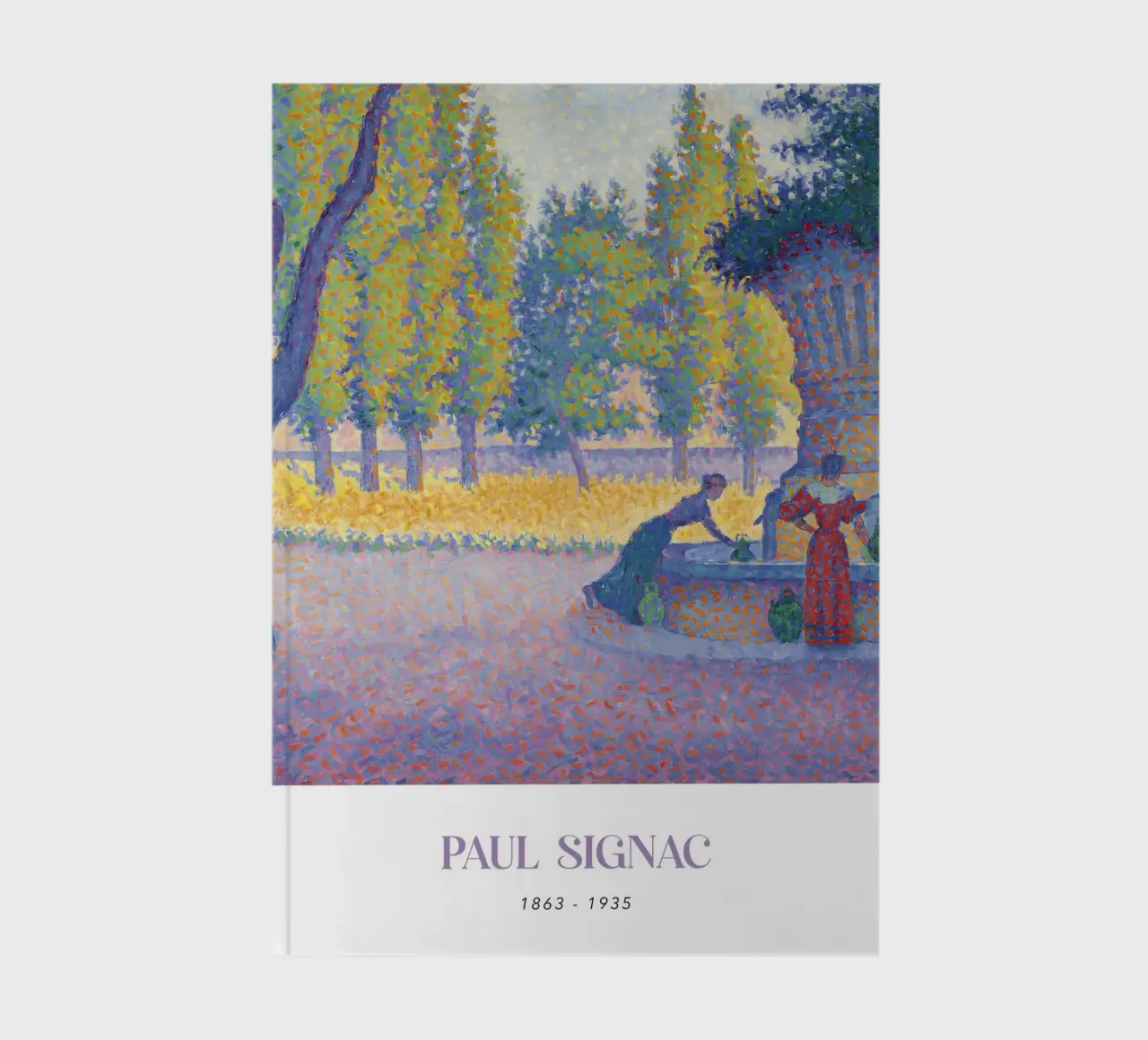 Paul Signac Fontaine des Lices Pointillism Saint-Tropez notebook by NorwesClub