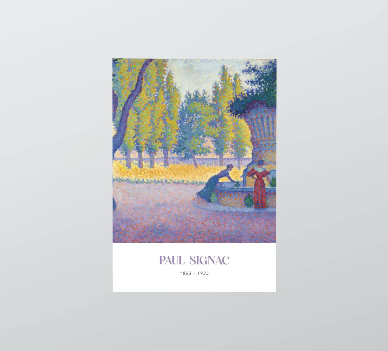 Paul Signac Fontaine des Lices Pointillism Saint-Tropez sticker by NorwesClub