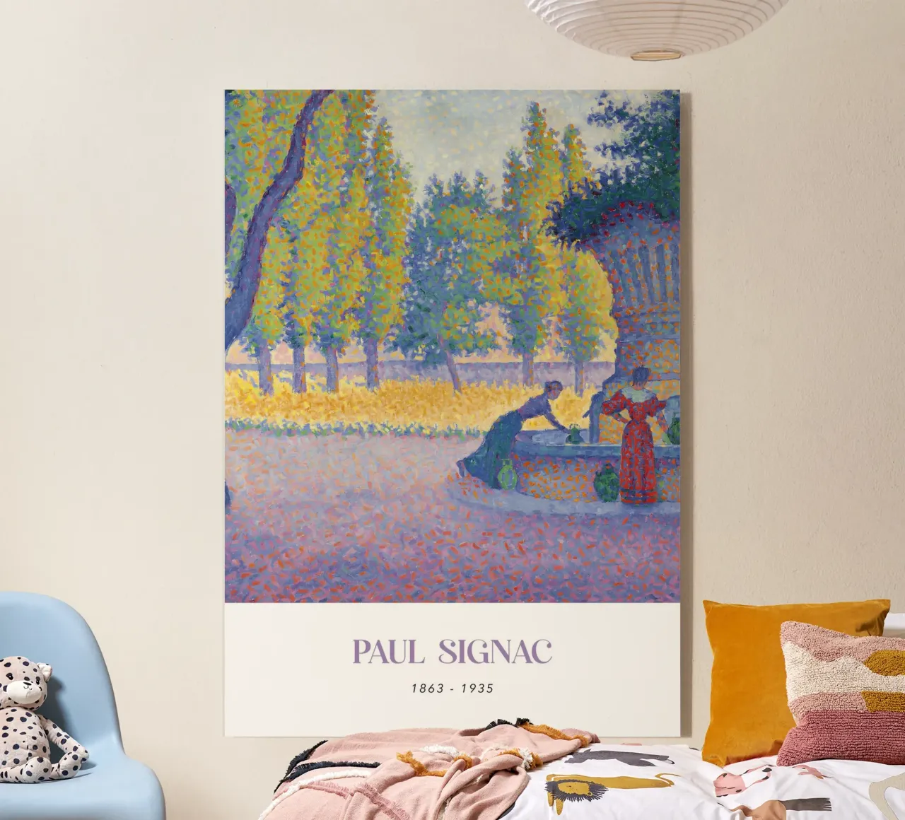 Paul Signac Fontaine des Lices Pointillism Saint-Tropez acrylic glass by NorwesClub