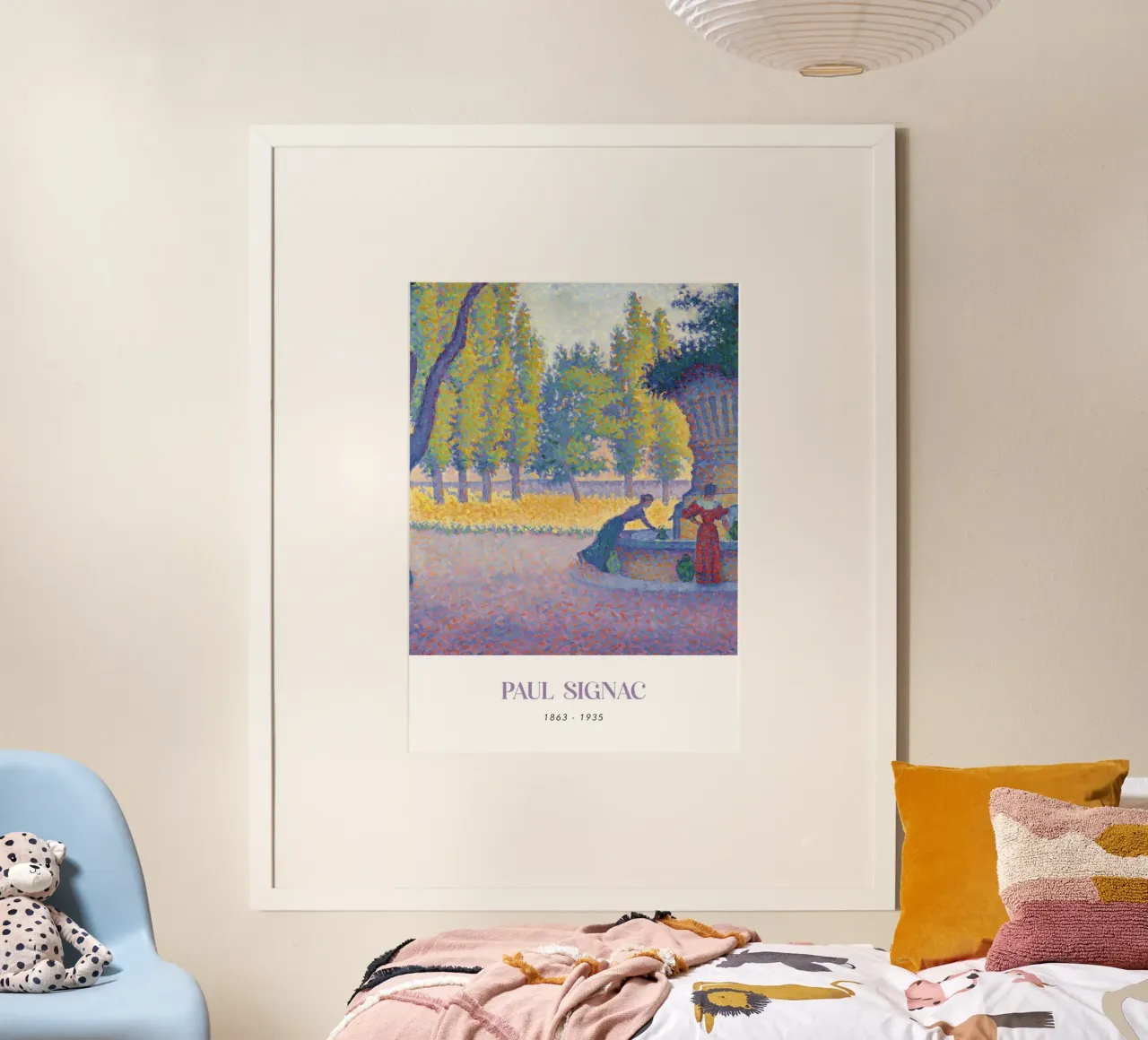 Paul Signac Fontaine des Lices Pointillisme Saint-Tropez poster van NorwesClub