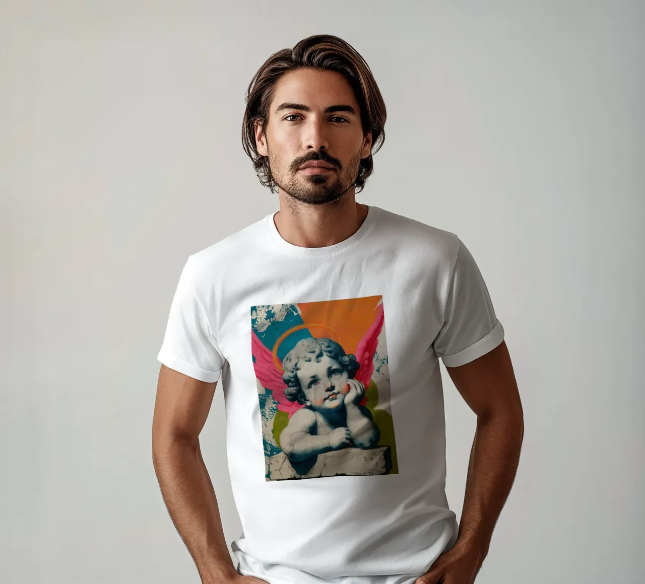 Il sogno di un angelo colorato t-shirt da Carinaprint
