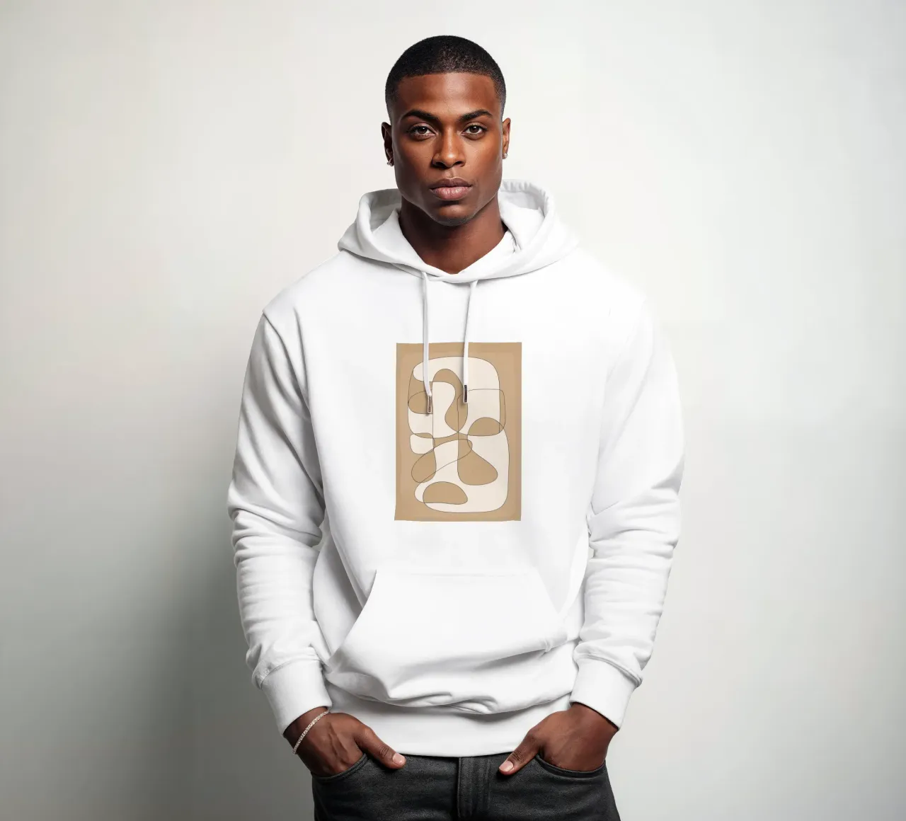Abstract line art 6 sudadera con capucha de cityart