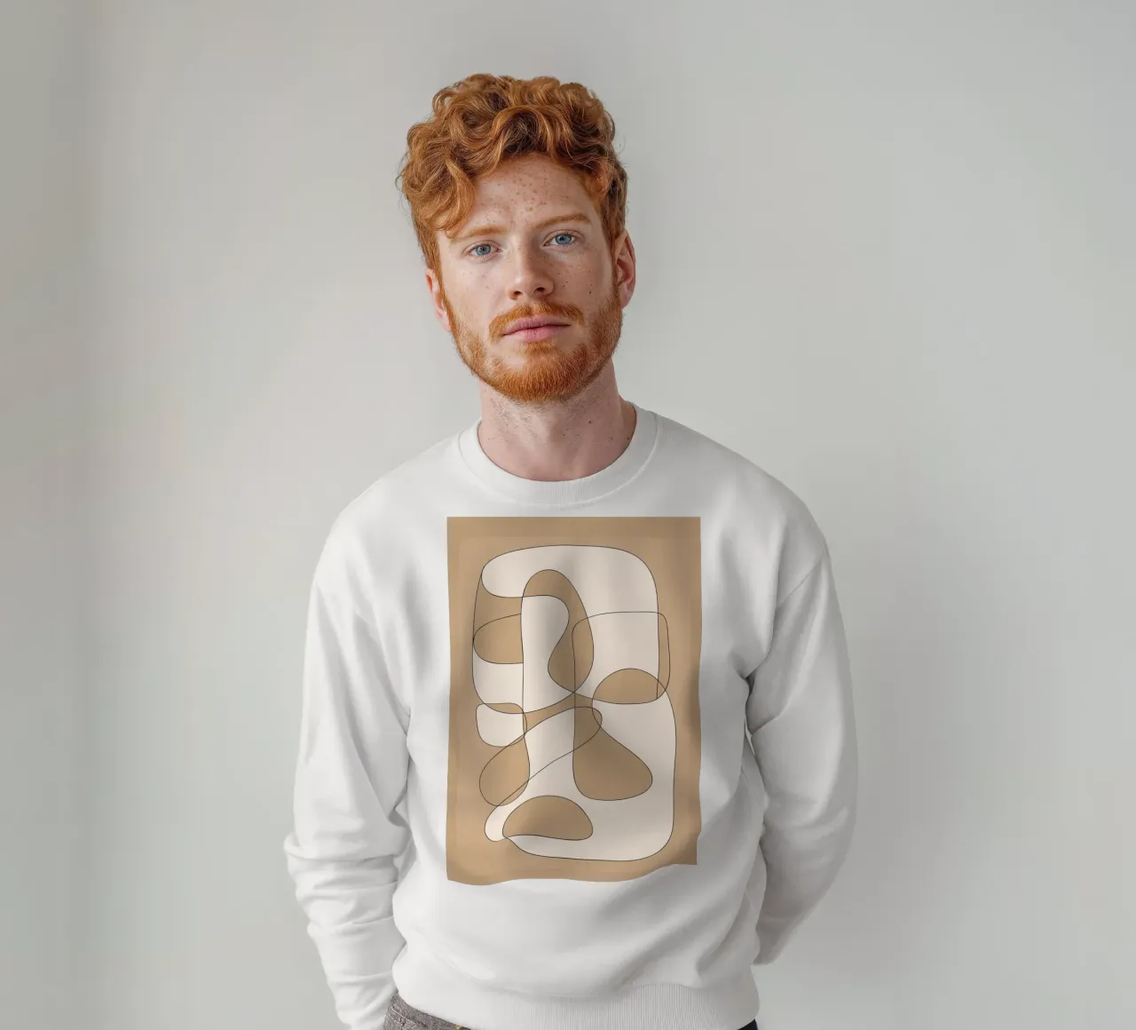 Abstract line art 6 felpa da cityart