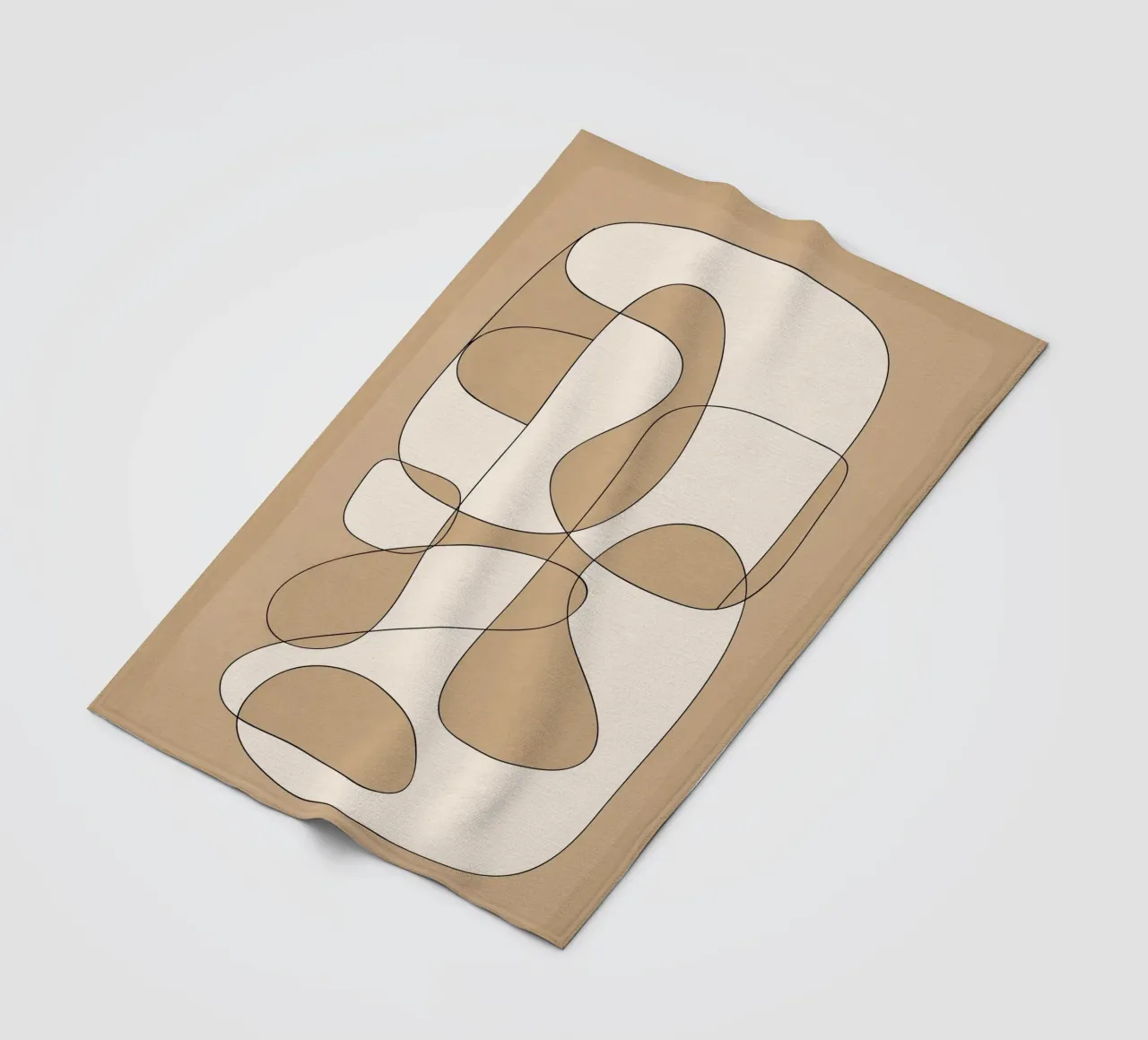 Abstract line art 6 coperta in pile da cityart