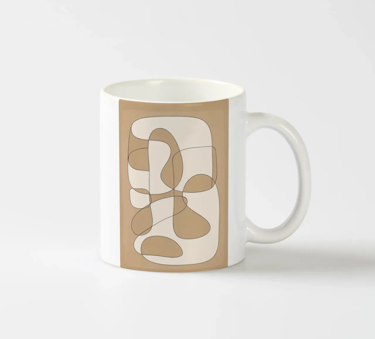 Abstract line art 6 ceramic mug by cityart