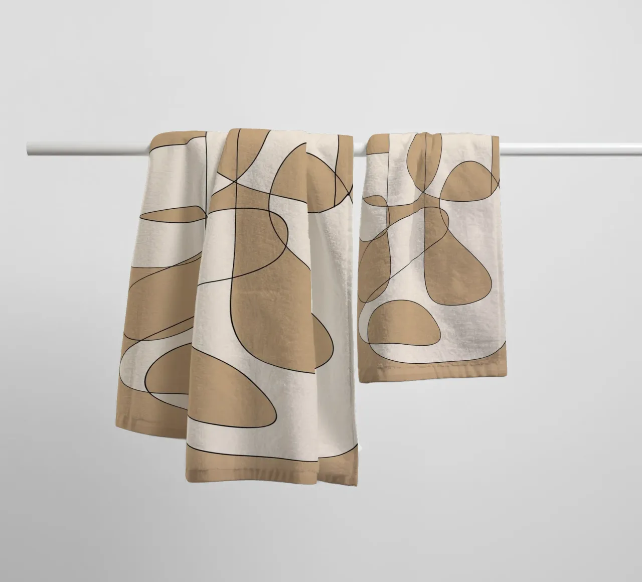 Abstract line art 6 asciugamano da bagno da cityart