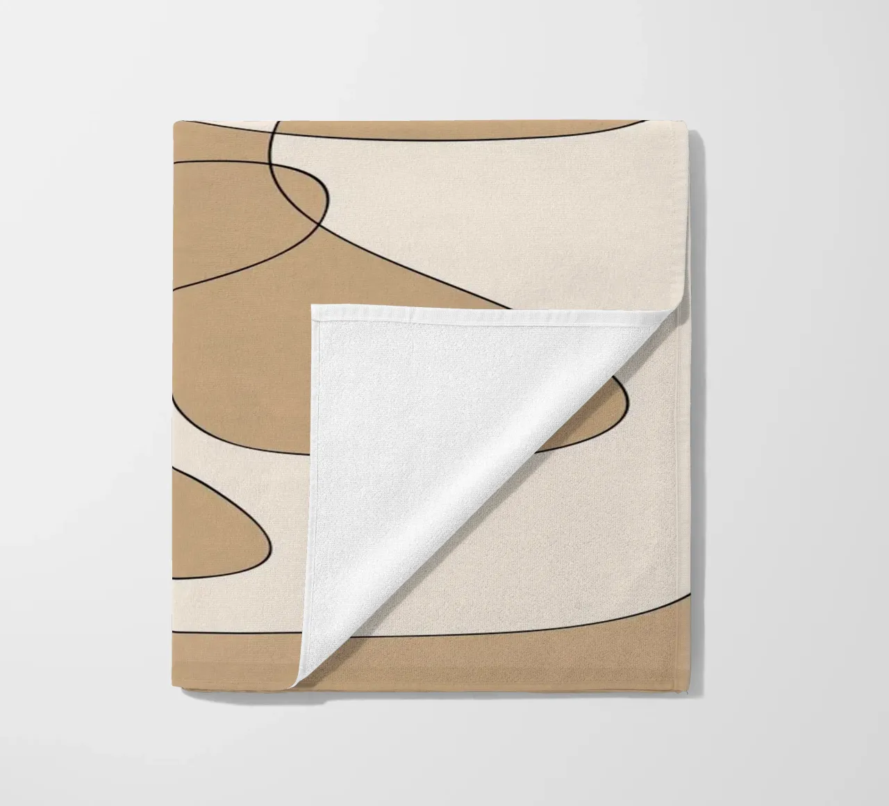 Abstract line art 6 beach towel by cityart