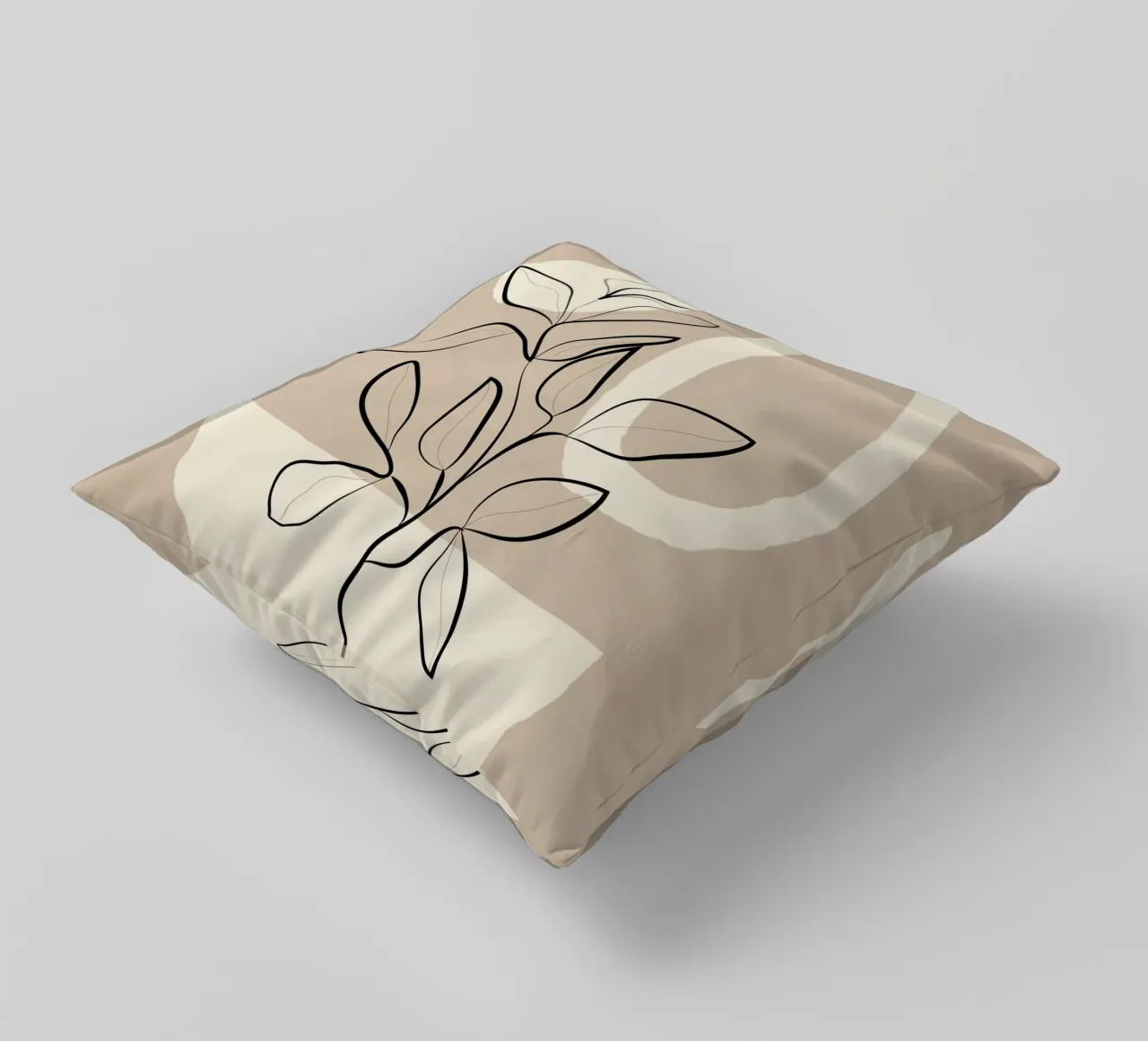 Abstract Minimal Plant 7 decorative cushion by cityart