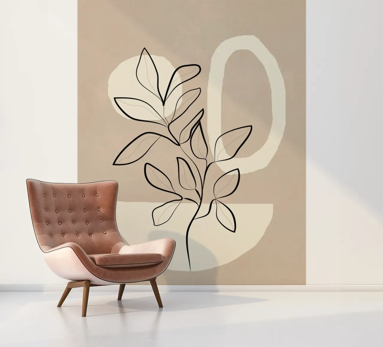 Abstract Minimal Plant 7 photo wallpaper by cityart