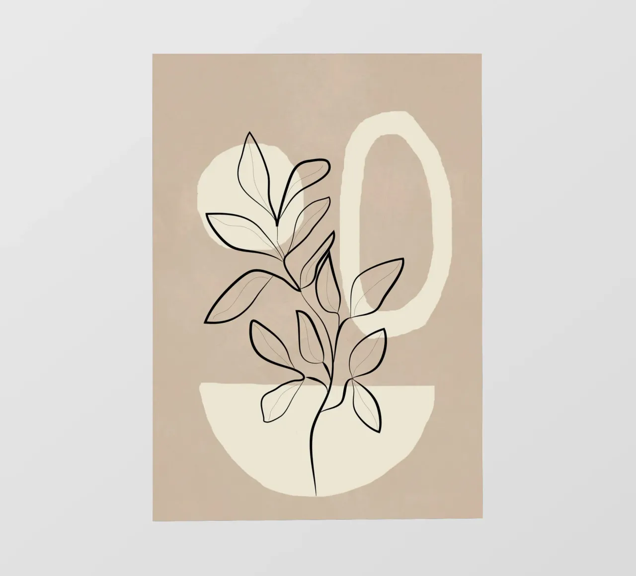 Abstract Minimal Plant 7 photo wallpaper by cityart