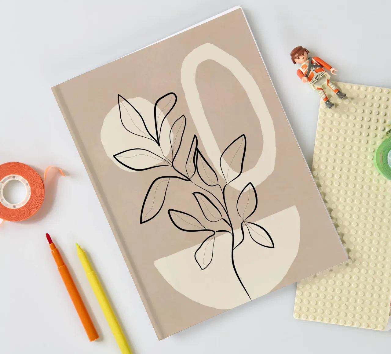 Abstract Minimal Plant 7 notebook by cityart
