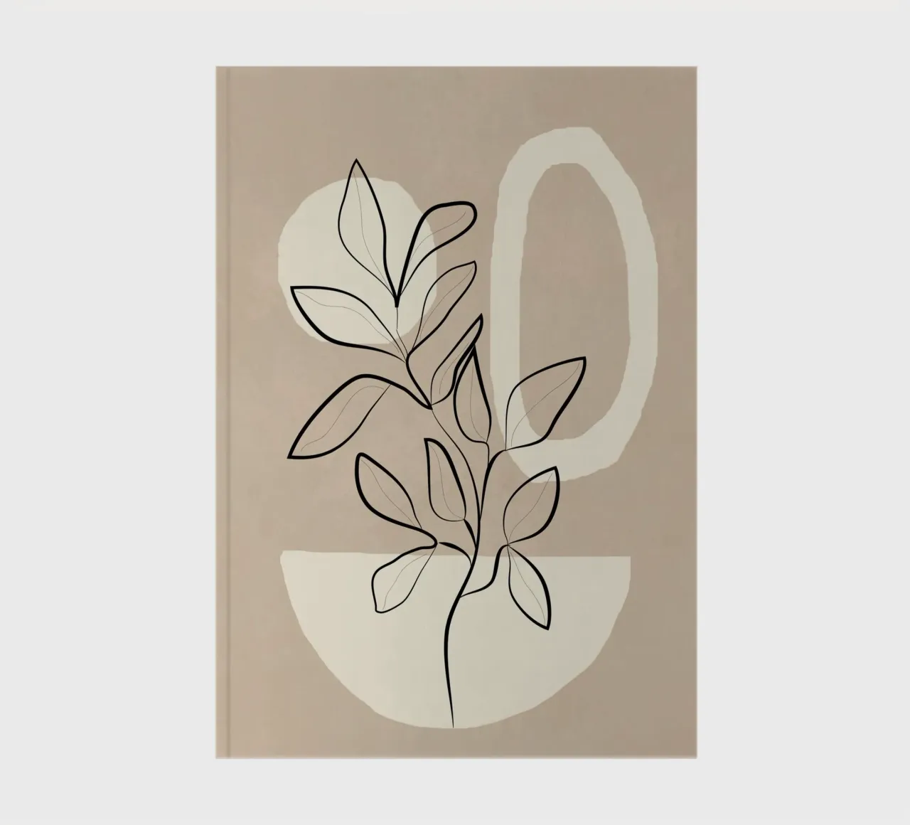 Abstract Minimal Plant 7 notebook by cityart