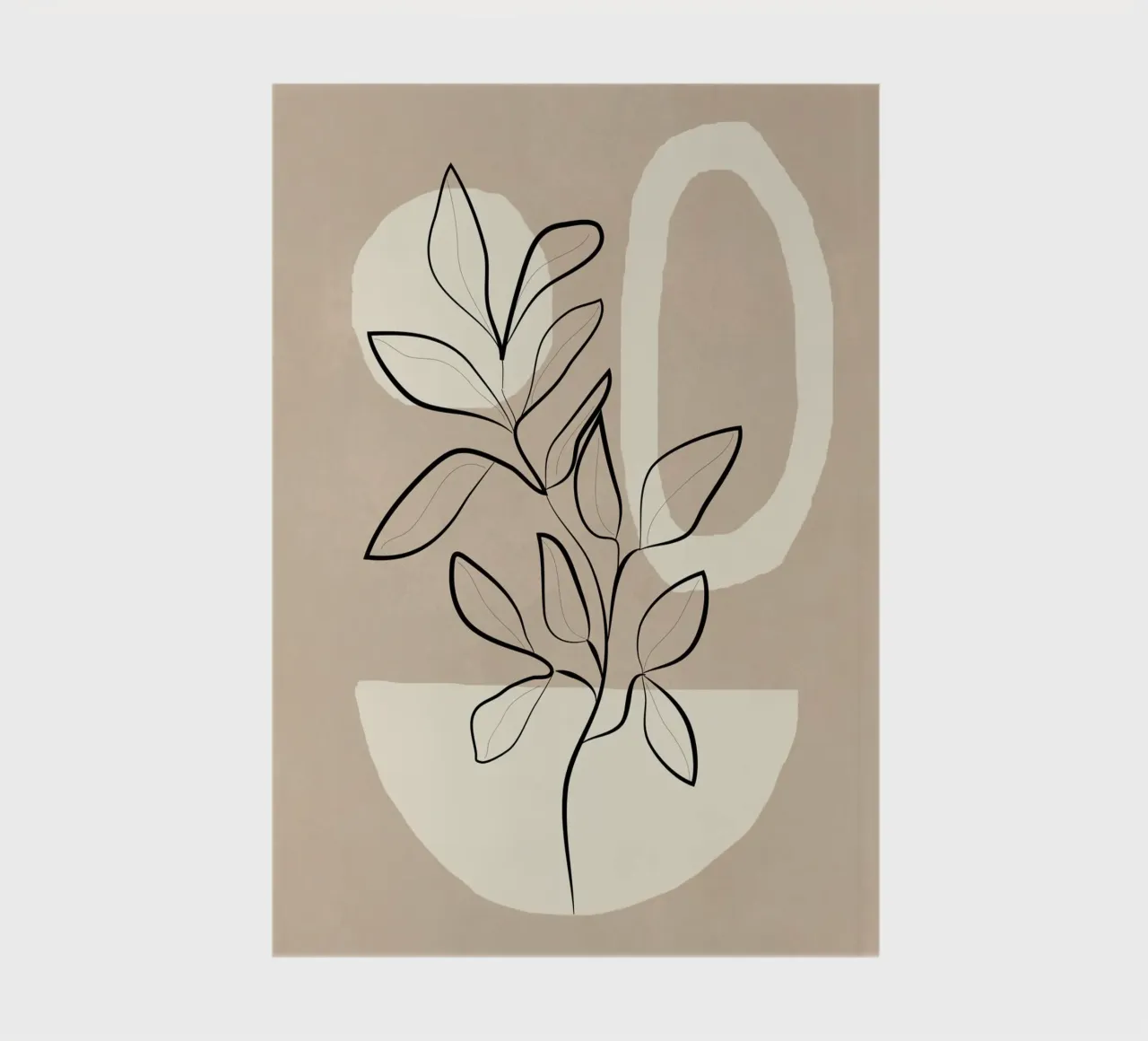 Abstract Minimal Plant 7 notebook by cityart