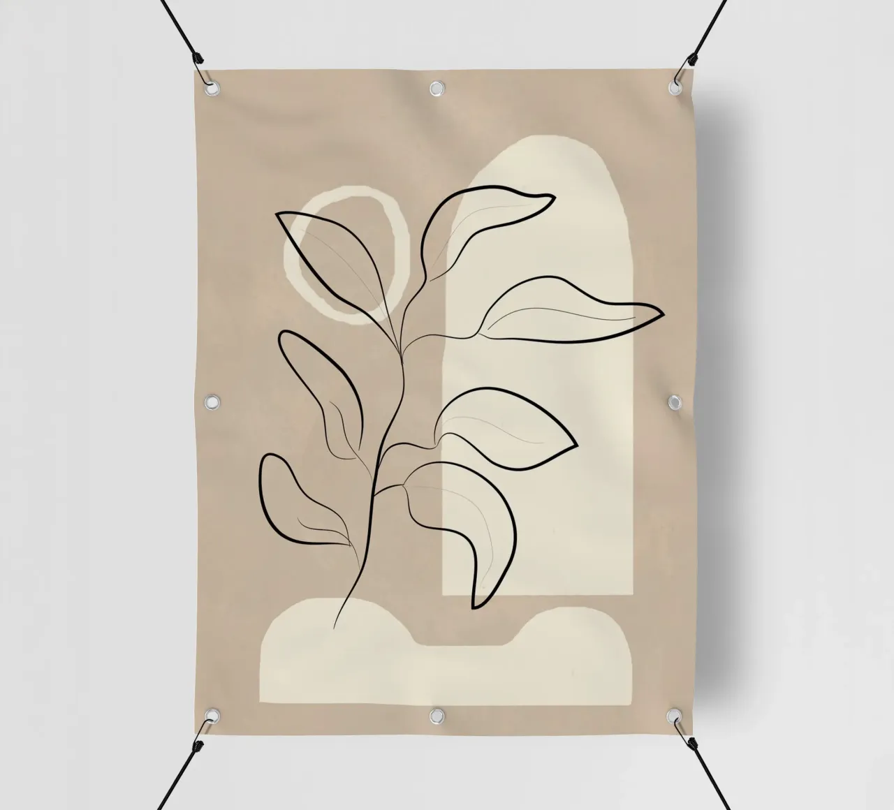 Abstract Minimal Plant 8 telo in pvc da cityart