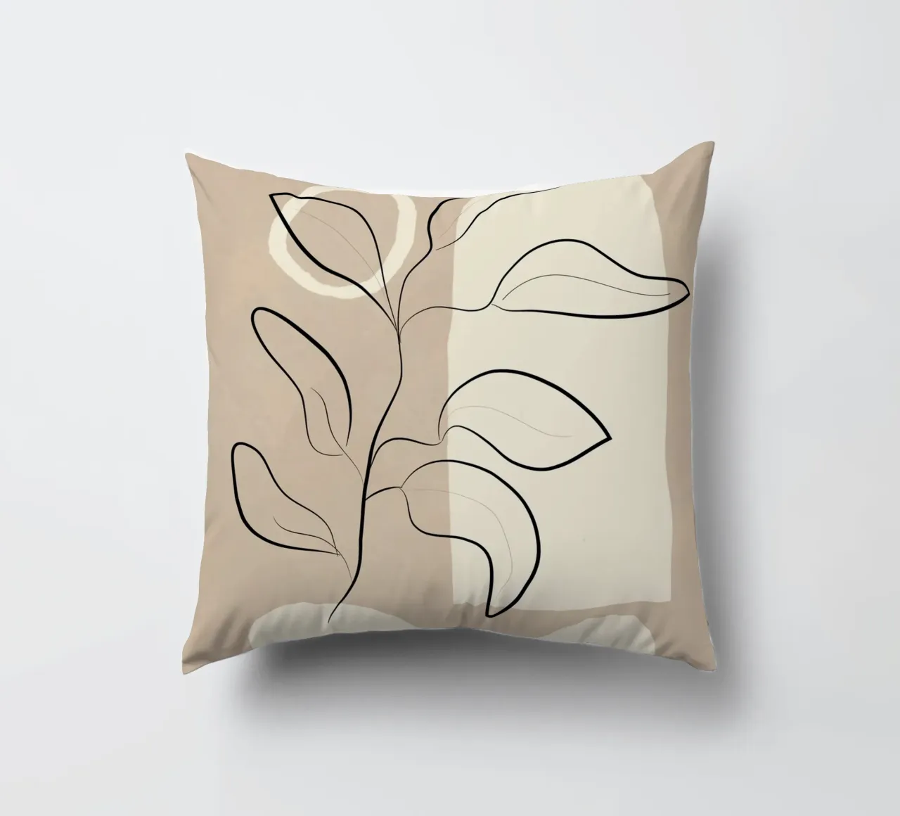 Abstract Minimal Plant 8 decorative cushion by cityart