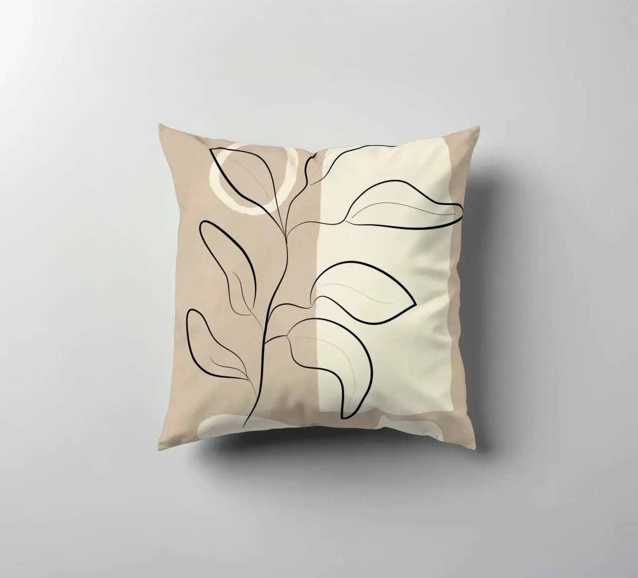 Abstract Minimal Plant 8 decorative cushion by cityart
