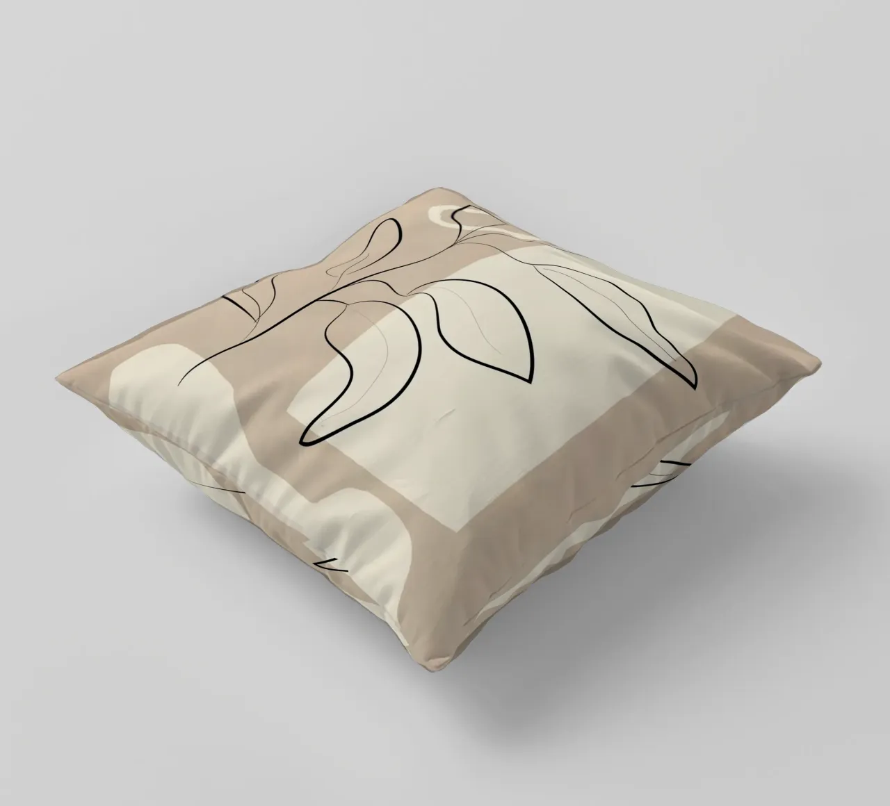 Abstract Minimal Plant 8 decorative cushion by cityart