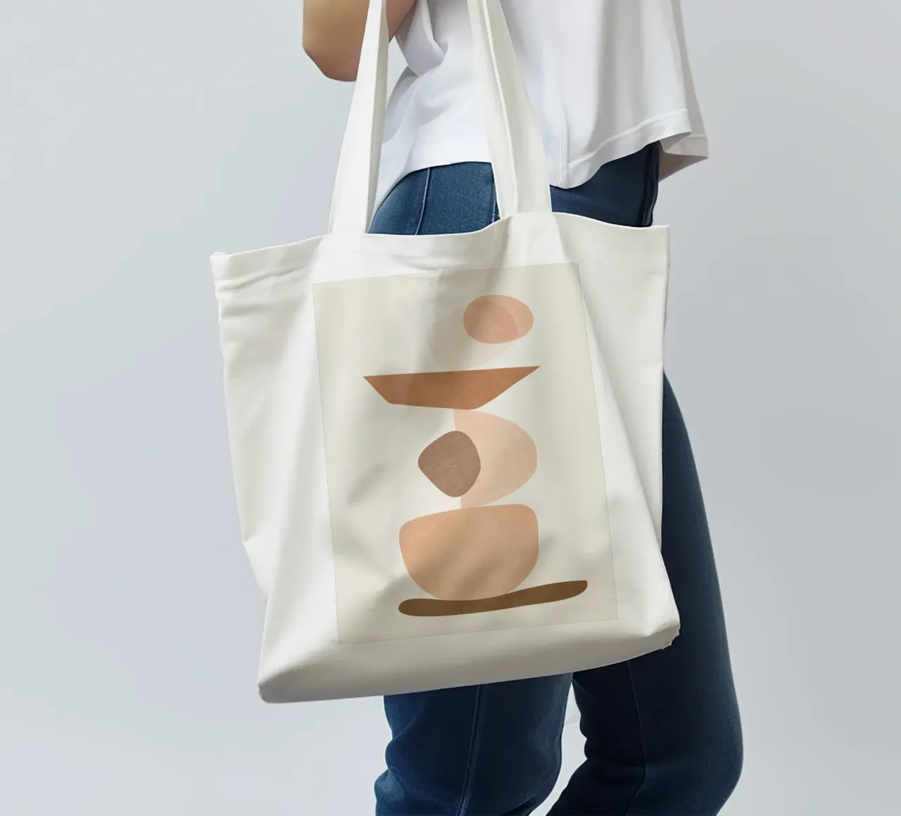 Balancing Elements II borsa in juta da cityart