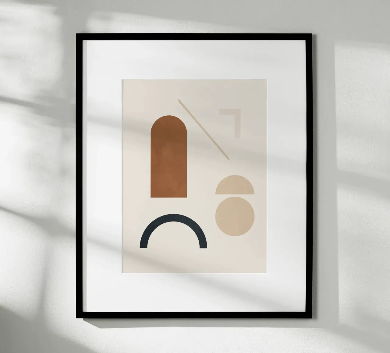 Geometric Modern Art 32 poster con telaio in plastica da cityart