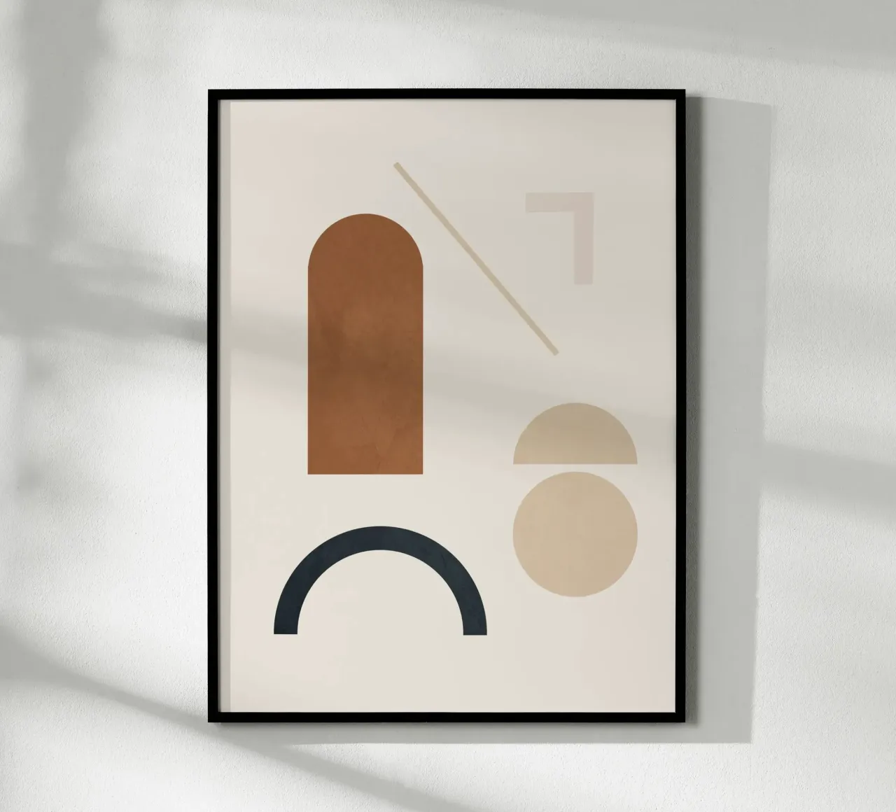 Geometric Modern Art 32 poster con telaio in plastica da cityart