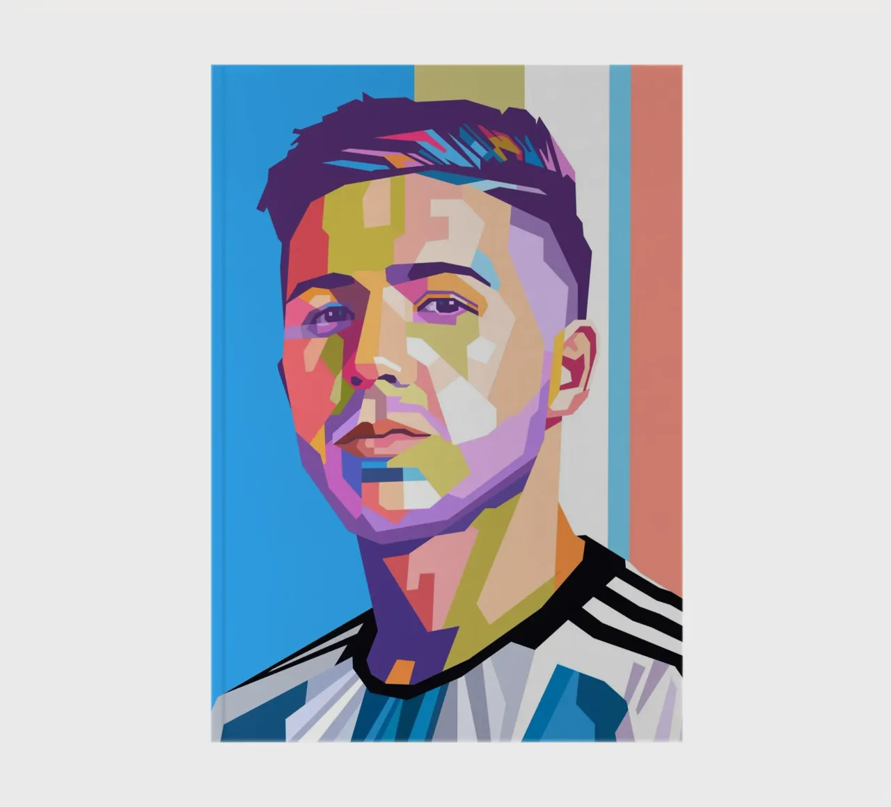Enzo Fernandez pop art portrait notebook by Hantamrata