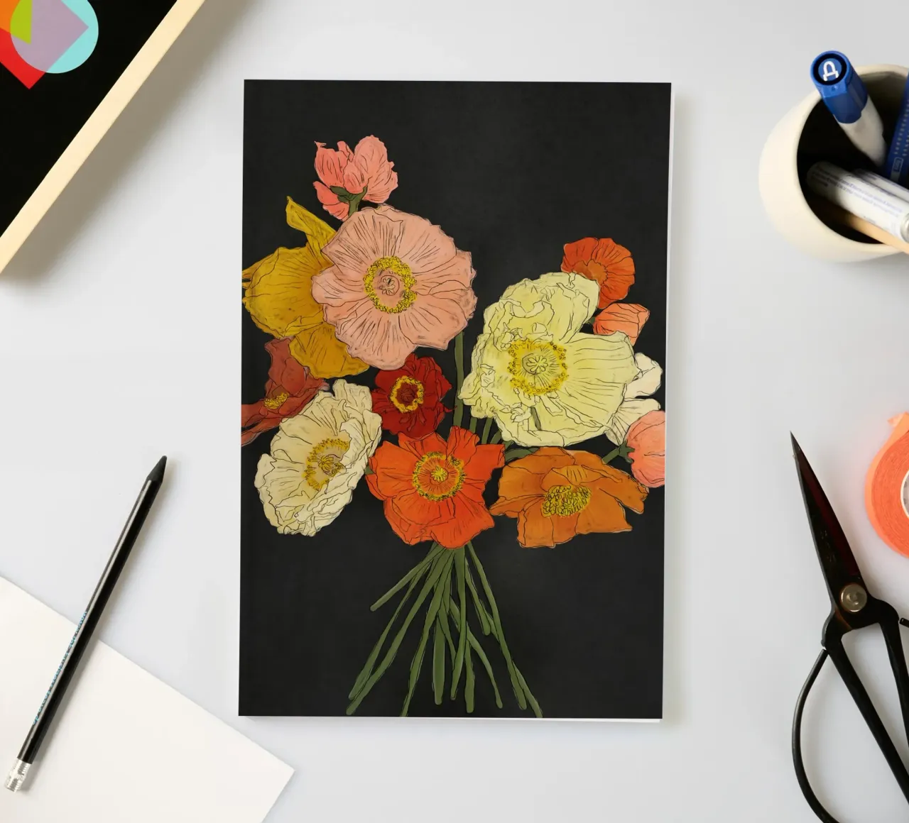 Bountiful Bouquet I notebook by Nadjaa
