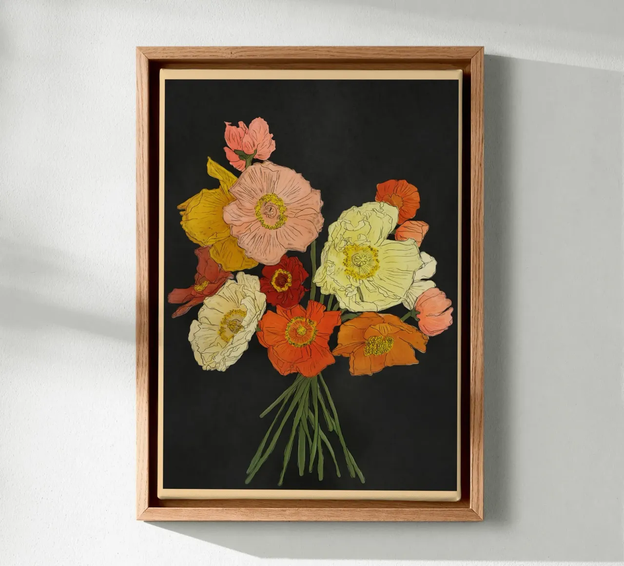 Bountiful Bouquet I tela con Cornice a cassetta da Nadjaa
