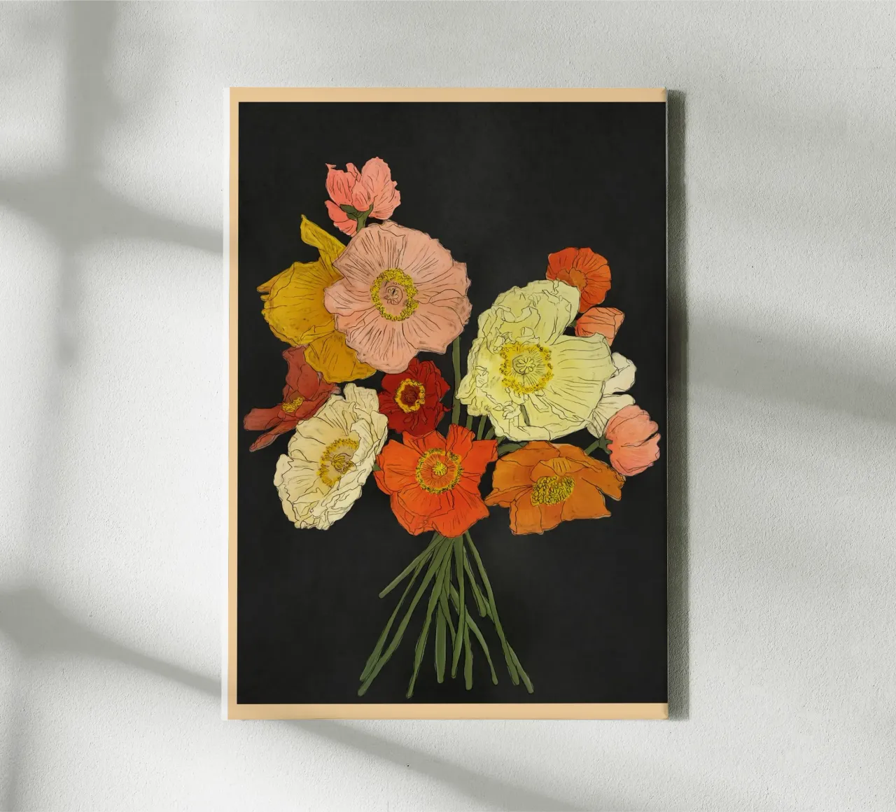 Bountiful Bouquet I tela con Cornice a cassetta da Nadjaa