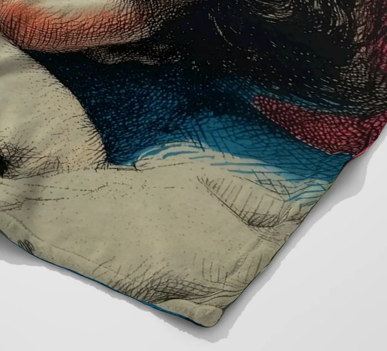Disegno di angelo con aureola coperta in pile da Carinaprint
